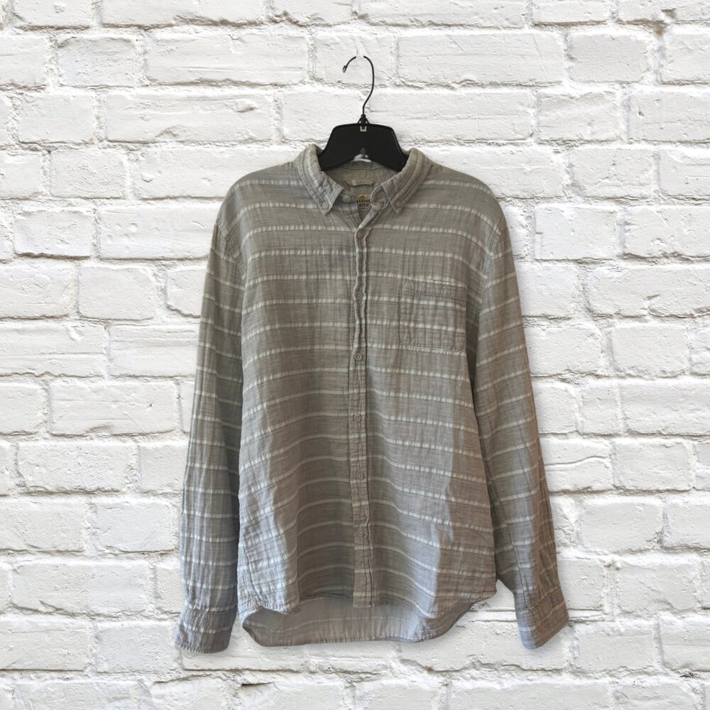 Marine Layer Striped Button-Down Shirt | Men’s Size L
